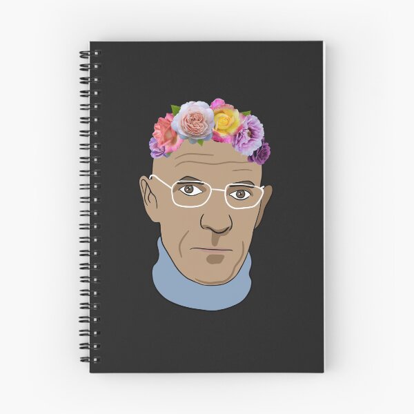 Item preview, Michel Foucault - Portrait With Flower Crown designed and sold by isstgeschichte.
