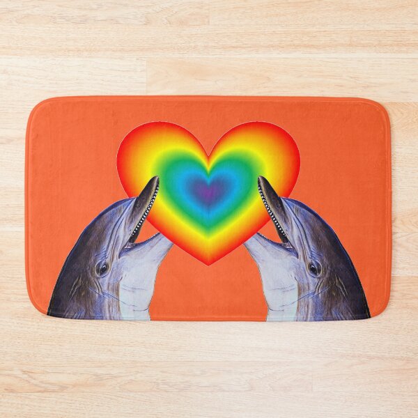 Item preview, A pair of dolphins loving each other designed and sold by helenkaiy.