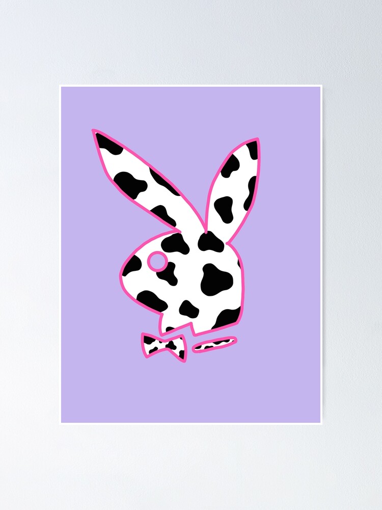Vista alternativa de Póster conejito con estampado de vaca de los 90