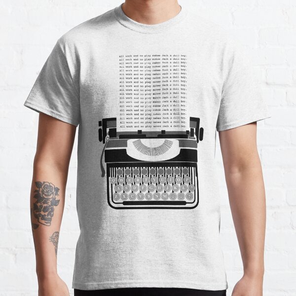 L'impression minimaliste brillante T-shirt classique