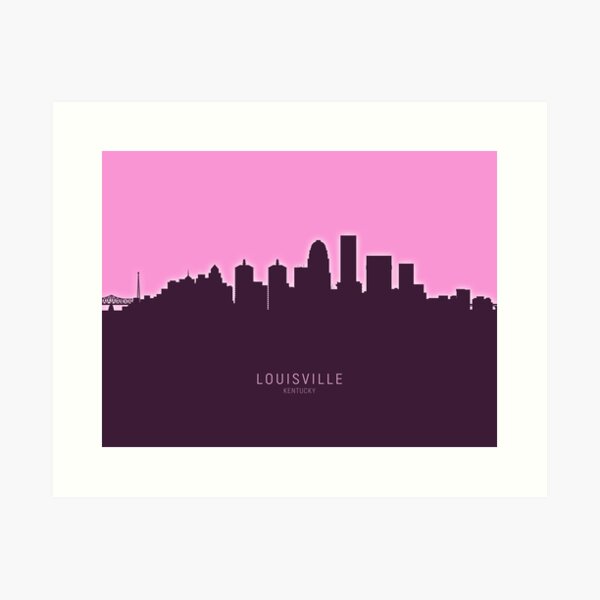 Item preview, Louisville Kentucky City Skyline designed and sold by ArtPrints.