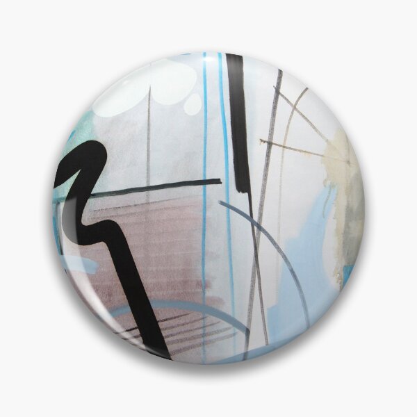 Item preview, Blue Abstract Art Print designed and sold by lisavrobinson.