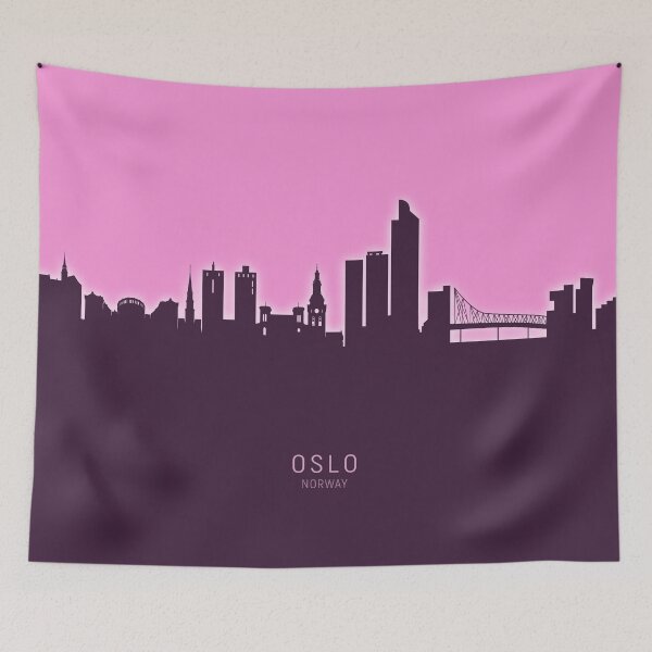 Item preview, Oslo Norway Skyline designed and sold by ArtPrints.