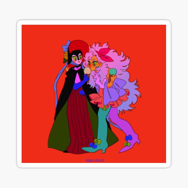 Frea and Romy sharing icecream Sticker