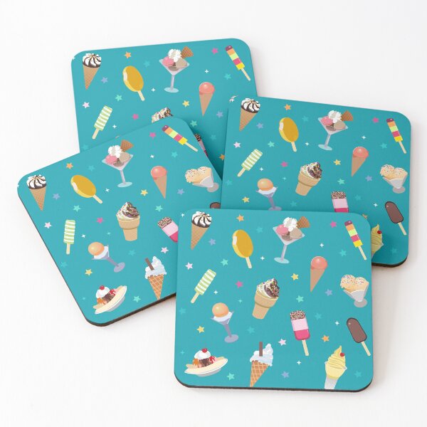 Item preview, Sparkling Ice Cream Seamless Pattern  designed and sold by KawaiiPattern.