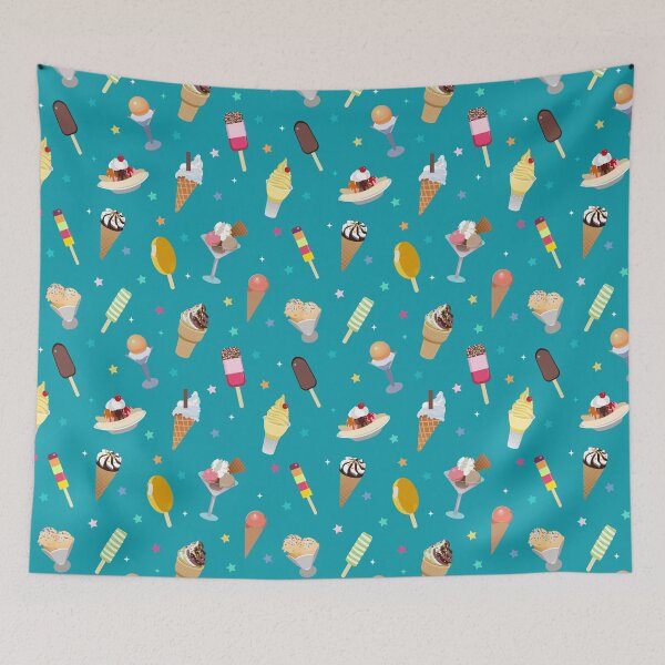 Item preview, Sparkling Ice Cream Seamless Pattern  designed and sold by KawaiiPattern.