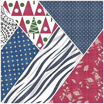 Artwork thumbnail, Abstract pattern . Textile patchwork patchwork . by fuzzyfox