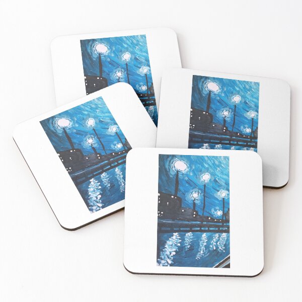 Item preview, City at night painting designed and sold by missmarilee.
