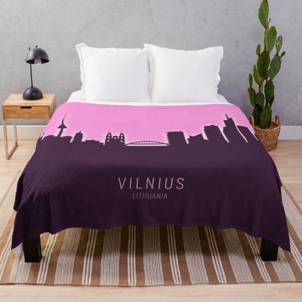 Item preview, Vilnius Lithuania Skyline designed and sold by ArtPrints.