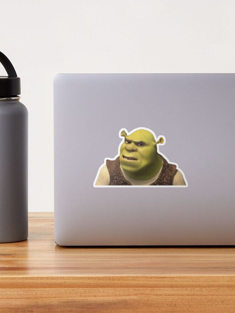 Confused Shrek sticker | Magnet