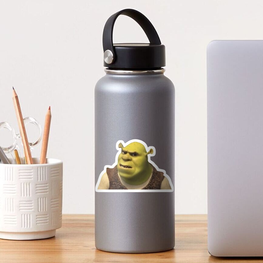 Confused Shrek sticker | Magnet