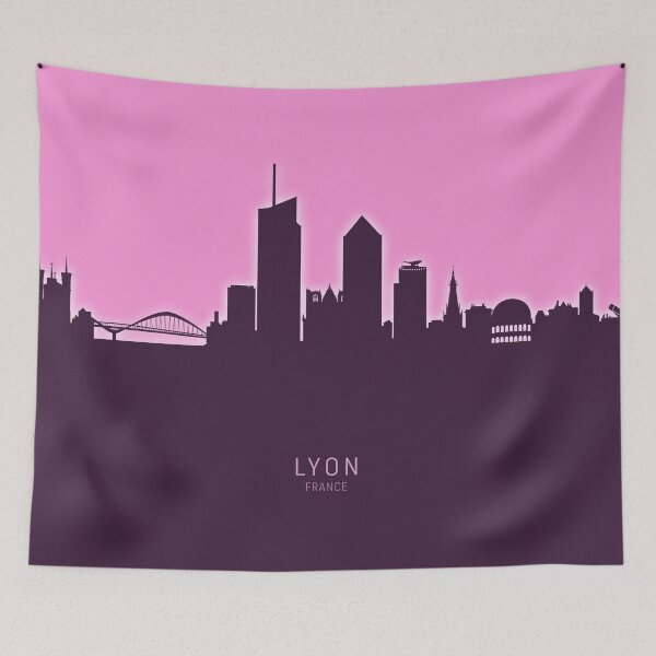 Item preview, Lyon France Skyline designed and sold by ArtPrints.