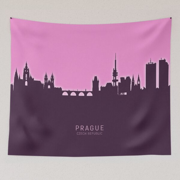 Item preview, Prague (Praha) Czech Republic Skyline designed and sold by ArtPrints.