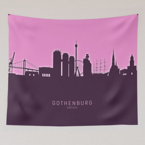 Item preview, Gothenburg Sweden Skyline designed and sold by ArtPrints.