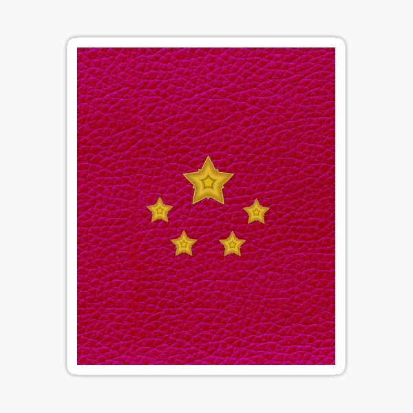 Red Stars (Chinese Flag) Sticker
