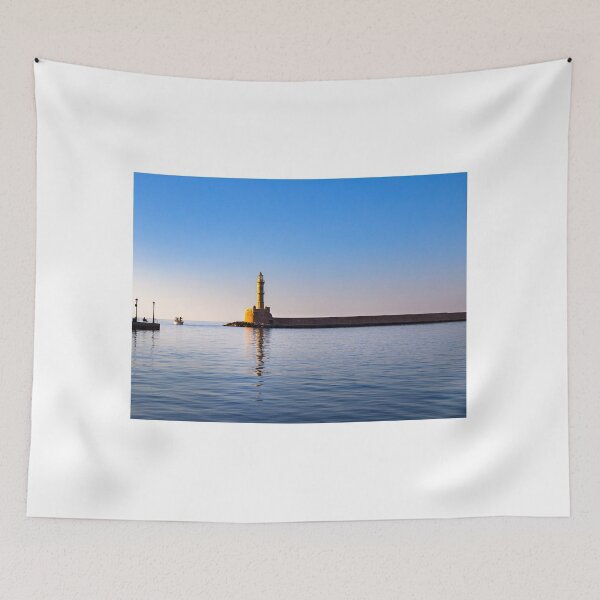 Item preview, Chania Lighthouse, Crete Island, Greece designed and sold by HTPOP.