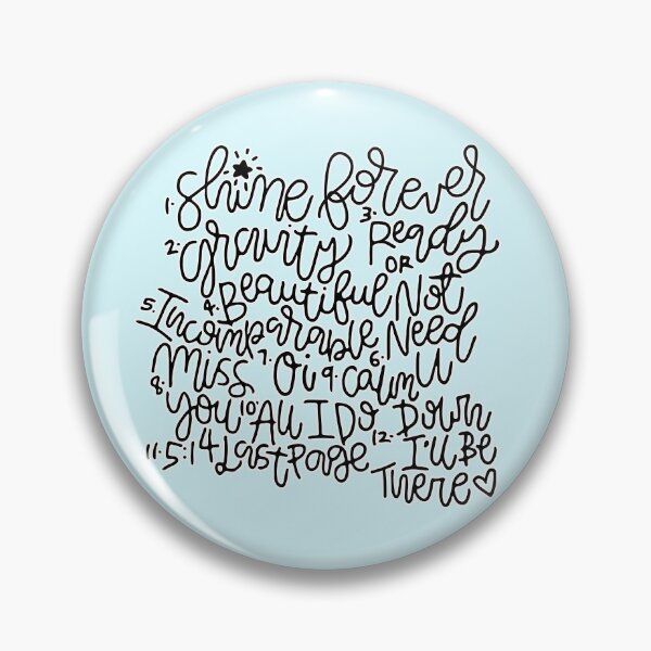 Item preview, Shine Forever Tracklist designed and sold by Negrita Designs.