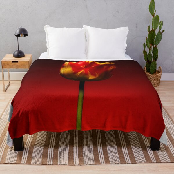 Item preview, A single beautiful variegated yellow and red tulip designed and sold by Phillip Thornton.
