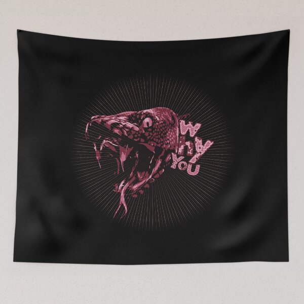 Item preview, snake. pink snake. why you do it, malignant designed and sold by SyahrulPopArt.