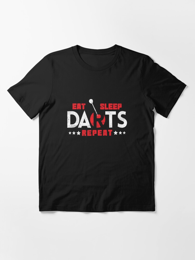 Alternate view of Darts & Bullseye - Eat Sleep Darts Repeat Essential T-Shirt