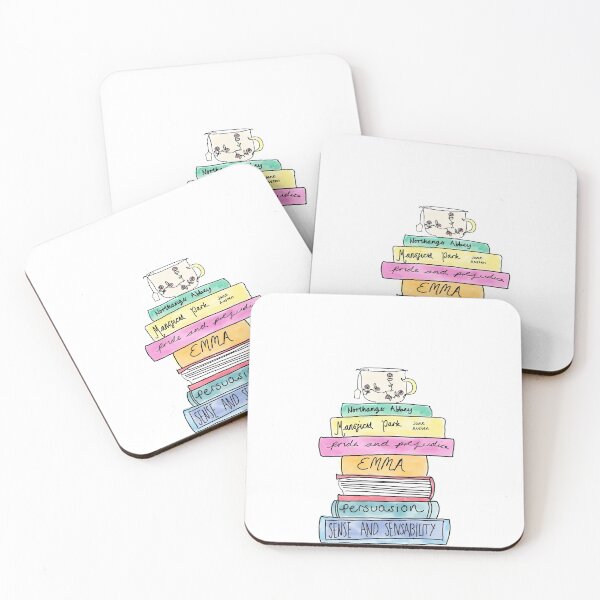 Item preview, Jane Austen book stack designed and sold by bookloversclub.