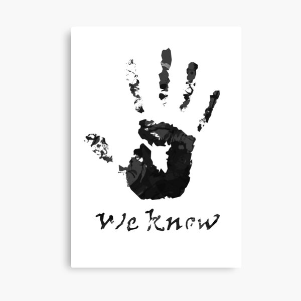 Black Brotherhood we know skyrim Canvas Print