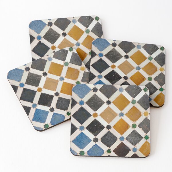 Moorish tile  Coasters (Set of 4)
