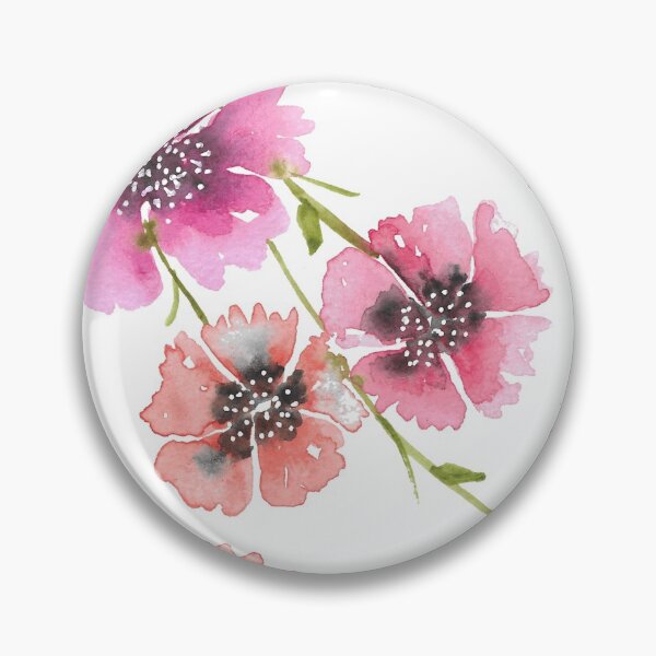 Item preview, WATERCOLOUR FLORAL DUET PATTERN designed and sold by PrachiManerikar.
