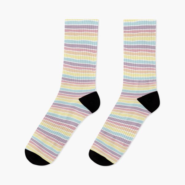 Item preview, Pastel colorful hand-drawn rainbow stripes designed and sold by RevolutionizZed.