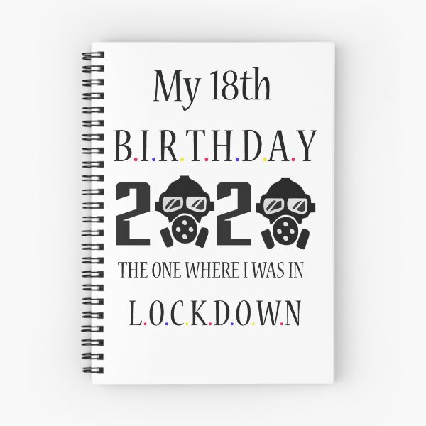 Item preview, My 18th Birthday In Lockdown 2020 Masks designed and sold by Tatdesigns2020.