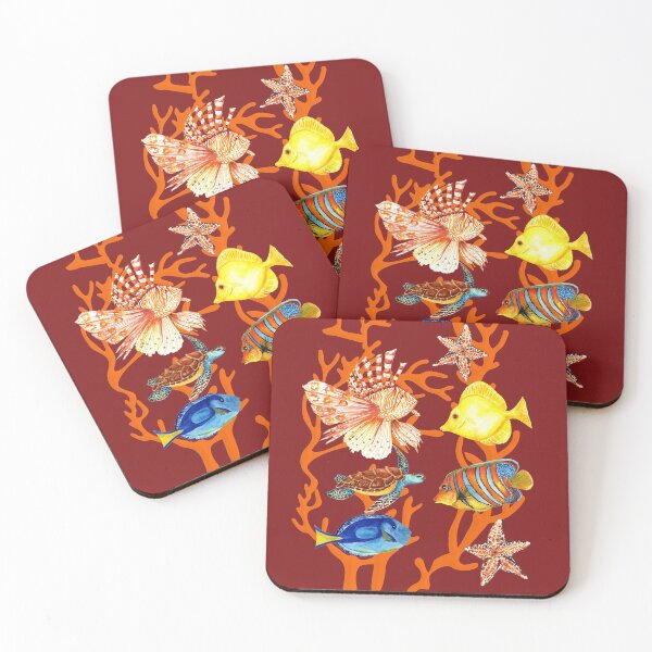 Item preview, Coral Tropical Fish is a delightful watercolor design for those casual summer parties. Hope you can have fun with this. designed and sold by JOHNC1.