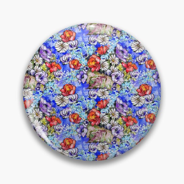 Item preview, Watercolor Bright Floral Small Scale designed and sold by Sharon Schwalbe.