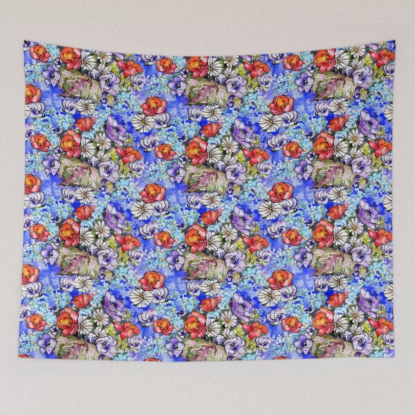 Item preview, Watercolor Bright Floral Small Scale designed and sold by Sharon Schwalbe.