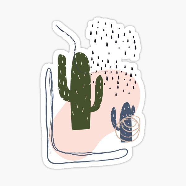 Item preview, Cactus abstract art  designed and sold by HelgaScand.