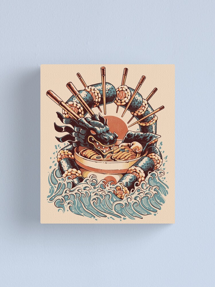 Alternate view of Dragon Sushi Ramen Canvas Print