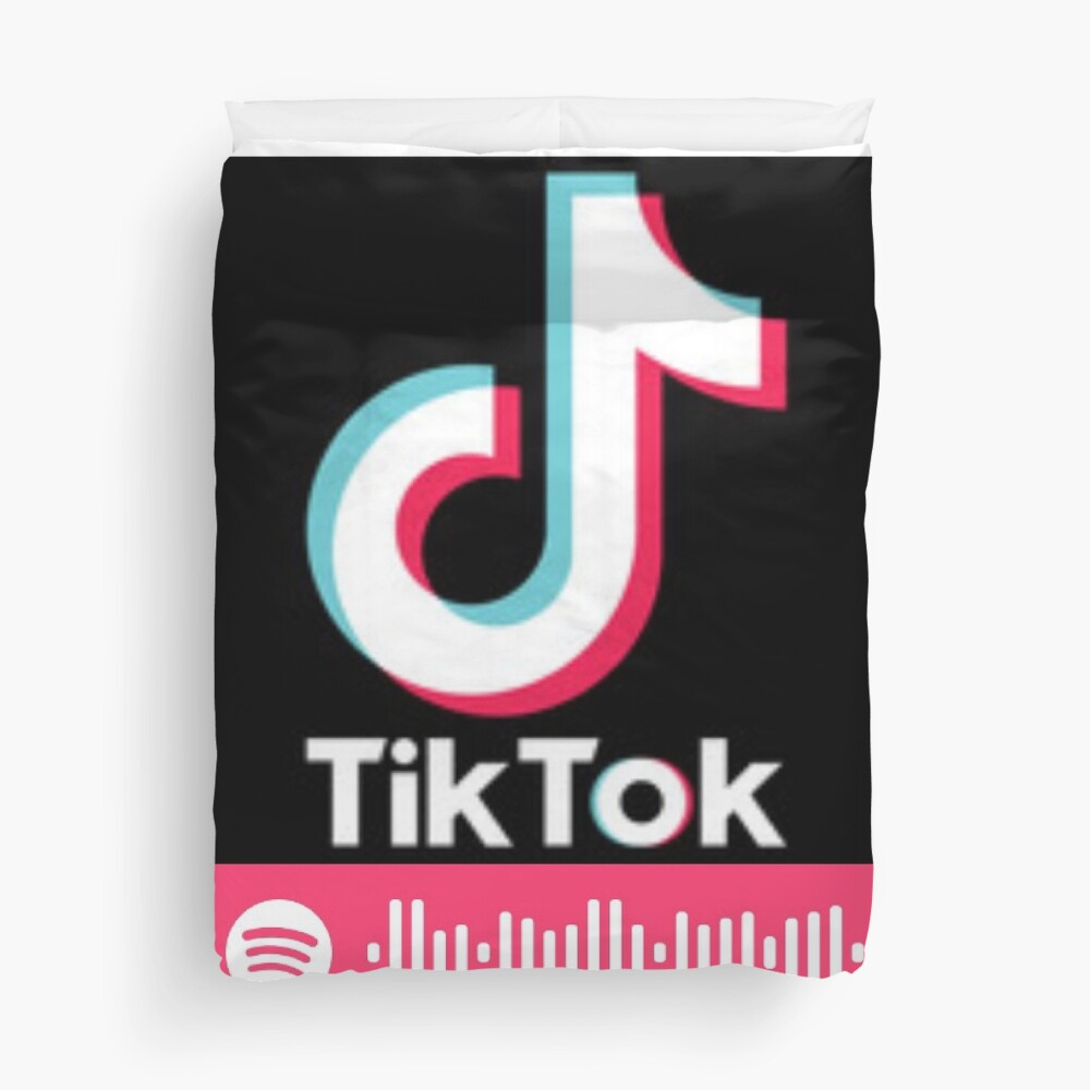 Download Tiktok Songs Spotify Scan Sticker Duvet Cover By Diegocasbor Redbubble