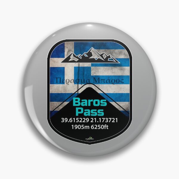 Item preview, Baros Pass Greece Motorcycle Cycle Sticker T-Shirt designed and sold by OuterShellUK.