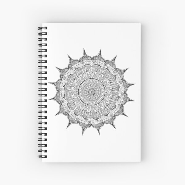 Mehndi Spiral Notebooks Redbubble