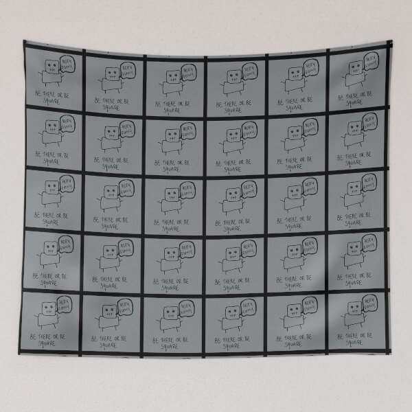 Item preview, Be there or be Square (with background) designed and sold by meeptheundead.