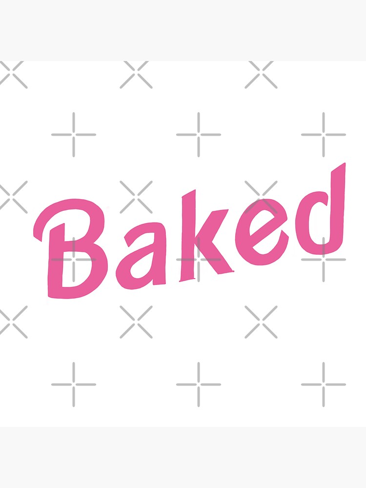 "Baked Barbie Logo Parody" Sticker for Sale by alainakozyart | Redbubble