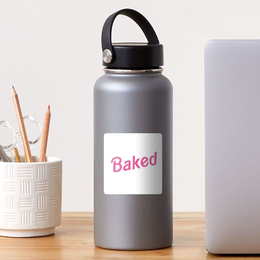 "Baked Barbie Logo Parody" Sticker for Sale by alainakozyart | Redbubble