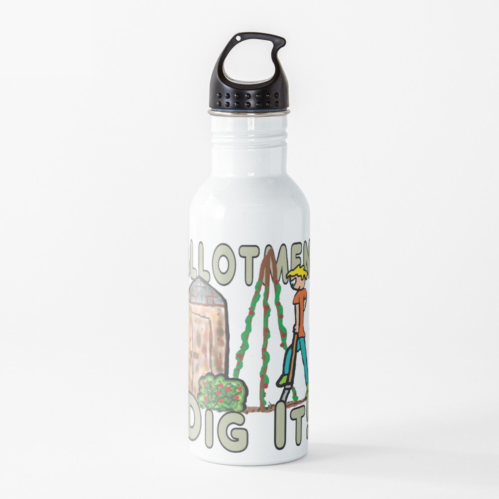 Botella de agua « cuidando un jardín comunitario y cuidando su terreno