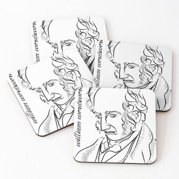 Item preview, william wordsworth portrait black and white | william wordsworth poster  designed and sold by KARTICK DUTTA.