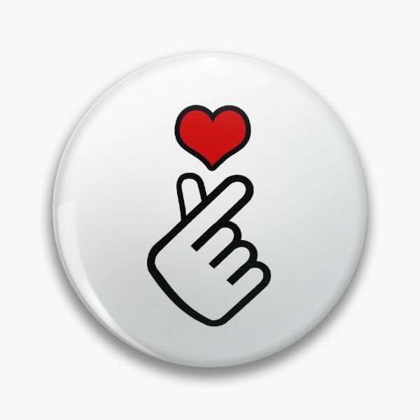 Item preview, korean finger heart emoji designed and sold by primetee.