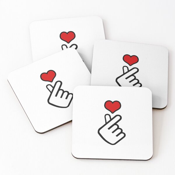 Item preview, korean finger heart emoji designed and sold by primetee.