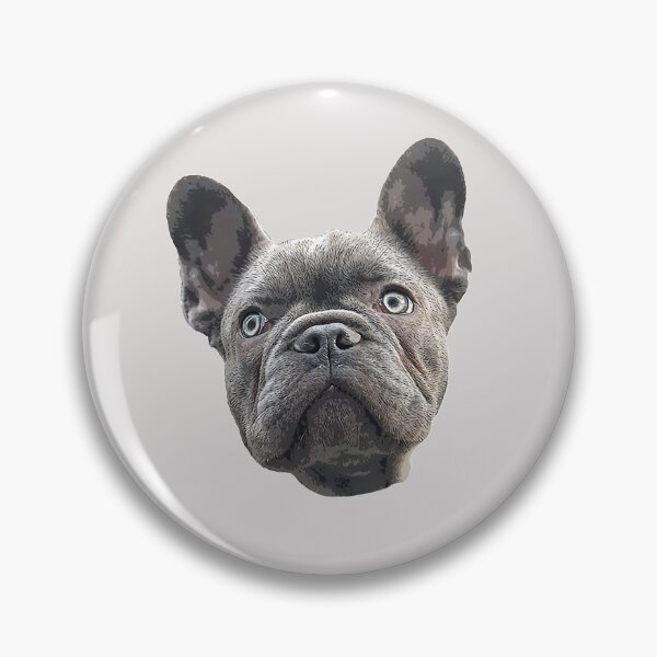 Item preview, French Bulldog Blue Puppy Dog designed and sold by ElegantCat.