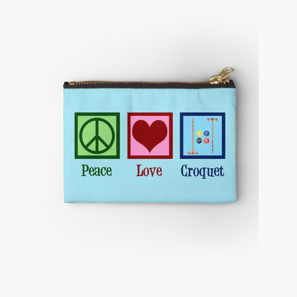 Item preview, Peace Love Croquet designed and sold by Epic Love Designs.