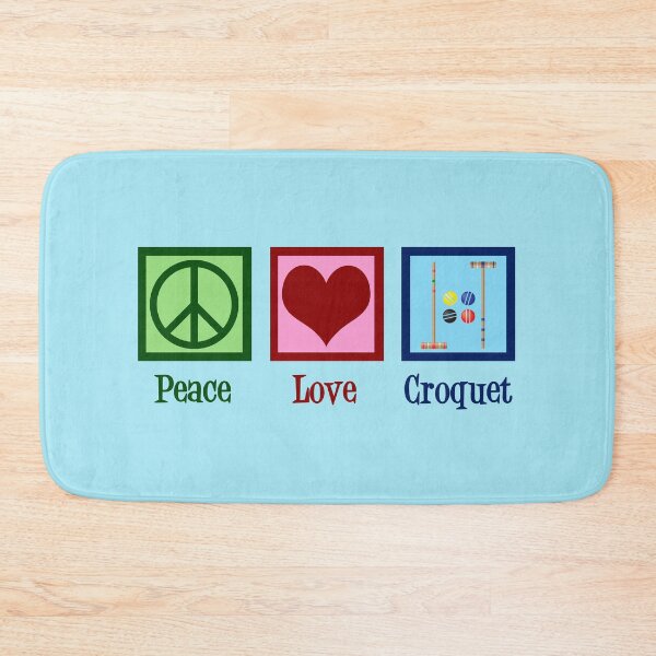 Item preview, Peace Love Croquet designed and sold by Epic Love Designs.