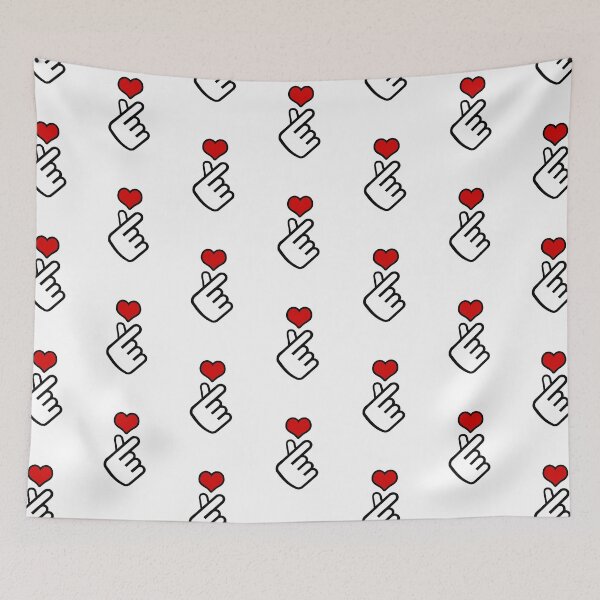 Item preview, korean finger heart emoji designed and sold by primetee.