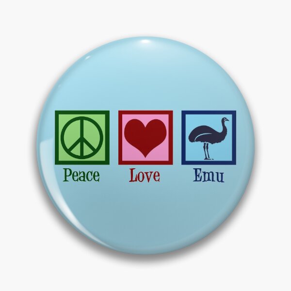 Item preview, Peace Love Emu designed and sold by Epic Love Designs.